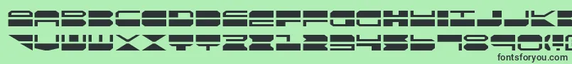 Qmark Font – Black Fonts on Green Background