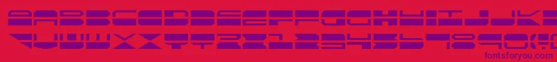 Qmark Font – Purple Fonts on Red Background