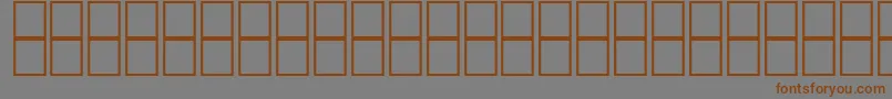 Шрифт Mathsymbols2 – коричневые шрифты на сером фоне