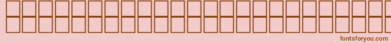 Mathsymbols2 Font – Brown Fonts on Pink Background