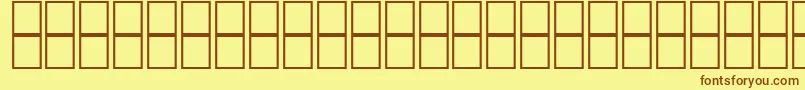 Więcej informacji o czcionce Mathsymbols2 Czcionka Mathsymbols2 – brązowe czcionki na żółtym tle