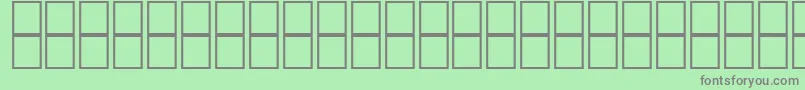 Fonte Mathsymbols2 – fontes cinzas em um fundo verde