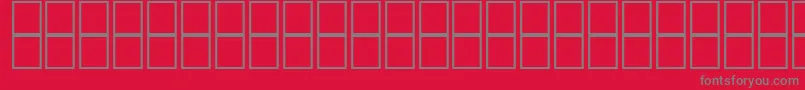 フォントMathsymbols2 – 赤い背景に灰色の文字