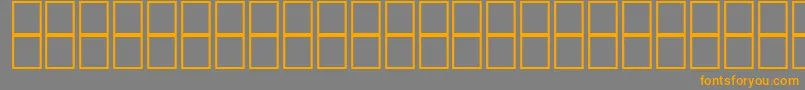 Fonte Mathsymbols2 – fontes laranjas em um fundo cinza