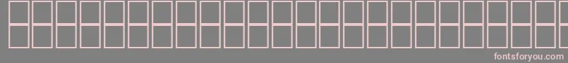 Czcionka Mathsymbols2 – różowe czcionki na szarym tle