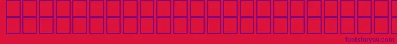 Mathsymbols2-fontti – violetit fontit punaisella taustalla