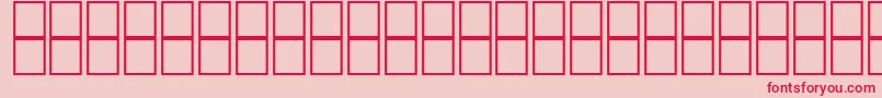 Mathsymbols2 Font – Red Fonts on Pink Background