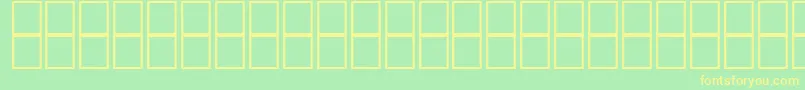 Mathsymbols2 Font – Yellow Fonts on Green Background