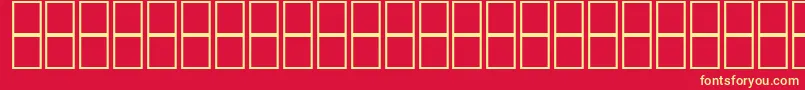 Mathsymbols2 Font – Yellow Fonts on Red Background