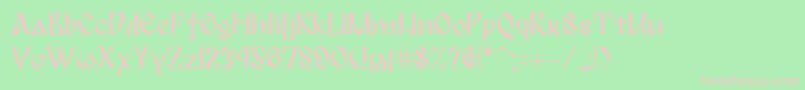 BulgariaModernaPro Font – Pink Fonts on Green Background