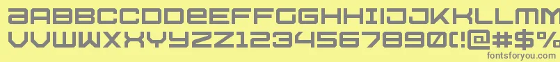 Ussdallaslight Font – Gray Fonts on Yellow Background