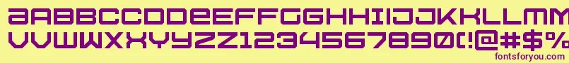 Ussdallaslight Font – Purple Fonts on Yellow Background