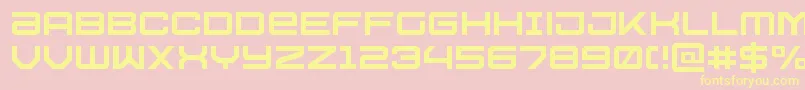 Ussdallaslight Font – Yellow Fonts on Pink Background