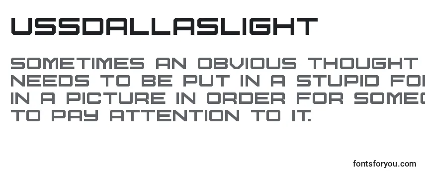 Schriftart Ussdallaslight