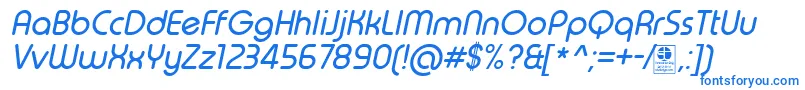 TypoRoundItalicDemo Font – Blue Fonts