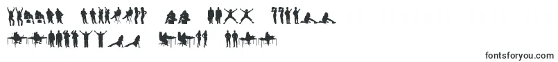 Police HumanSilhouettesFreeTwo – polices espéranto