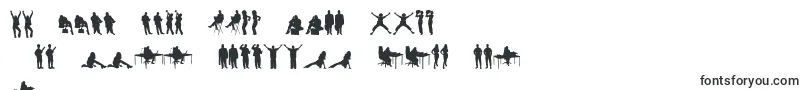 HumanSilhouettesFreeTwo Font – Latvian Fonts