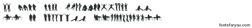 fuente HumanSilhouettesFreeTwo – fuentes polaca