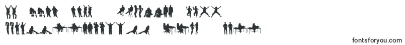 HumanSilhouettesFreeTwo Font – Lithuanian Fonts