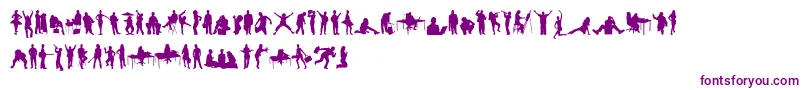 HumanSilhouettesFreeTwo Font – Purple Fonts