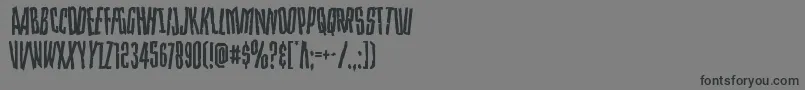 Strangerdangerdish Font – Black Fonts on Gray Background
