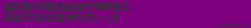 Strangerdangerdish Font – Black Fonts on Purple Background