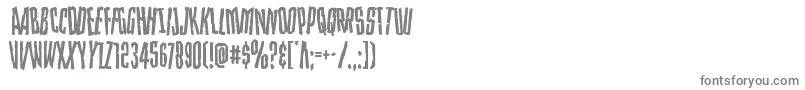 Strangerdangerdish Font – Gray Fonts on White Background