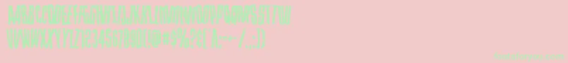 Strangerdangerdish Font – Green Fonts on Pink Background