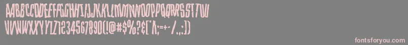 Strangerdangerdish Font – Pink Fonts on Gray Background