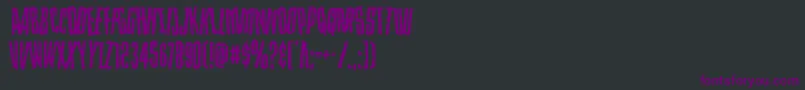 Strangerdangerdish Font – Purple Fonts on Black Background