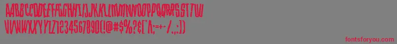 Strangerdangerdish Font – Red Fonts on Gray Background