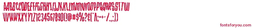 Strangerdangerdish Font – Red Fonts on White Background