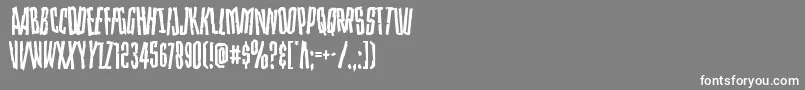 Strangerdangerdish Font – White Fonts on Gray Background