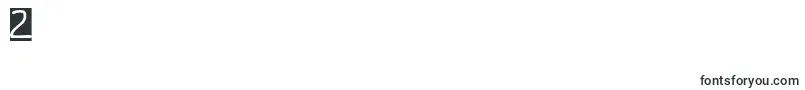 フォントPfvb7inv – フォント数字2