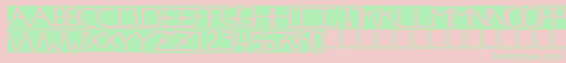 Шрифт Pfvb7inv – зелёные шрифты на розовом фоне