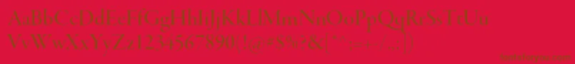 GaramondpremrproMeddisp Font – Brown Fonts on Red Background
