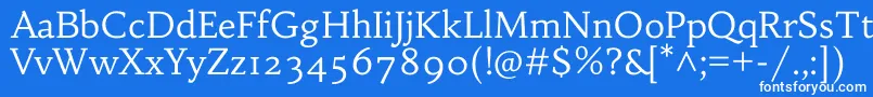 HabibiRegular Font – White Fonts on Blue Background