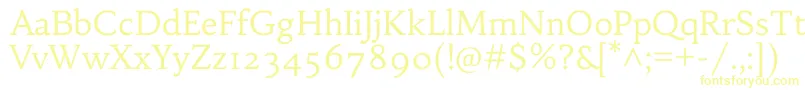 HabibiRegular Font – Yellow Fonts on White Background