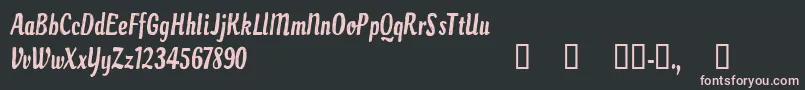 CfparadisecityRegular Font – Pink Fonts on Black Background