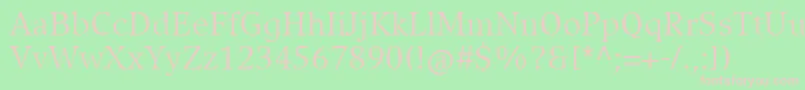 CompatilExquisitLtComRegular Font – Pink Fonts on Green Background