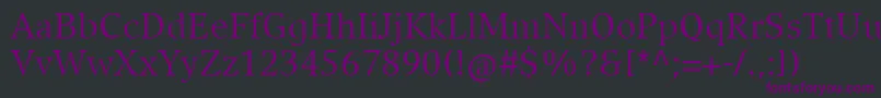 CompatilExquisitLtComRegular Font – Purple Fonts on Black Background