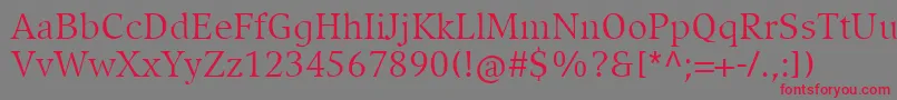 CompatilExquisitLtComRegular Font – Red Fonts on Gray Background