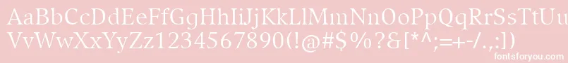 CompatilExquisitLtComRegular Font – White Fonts on Pink Background