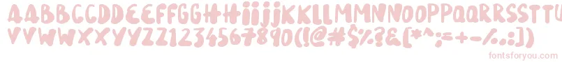 SnowySkies Font – Pink Fonts on White Background