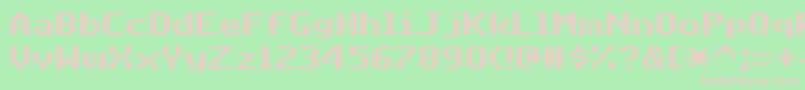 MatrixComplexNc Font – Pink Fonts on Green Background