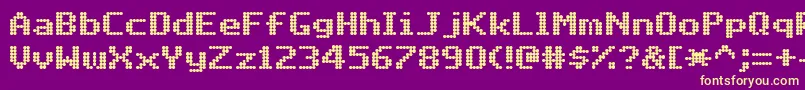 MatrixComplexNc Font – Yellow Fonts on Purple Background