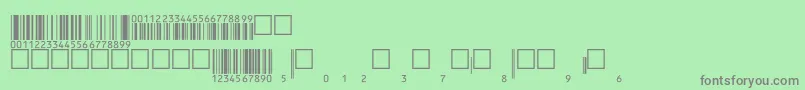 Шрифт V200009 – серые шрифты на зелёном фоне