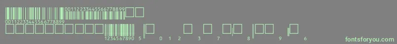 V200009 Font – Green Fonts on Gray Background