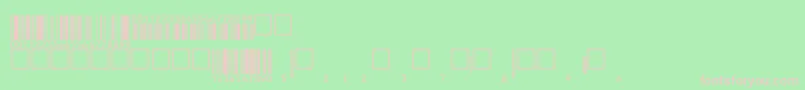 フォントV200009 – 緑の背景にピンクのフォント