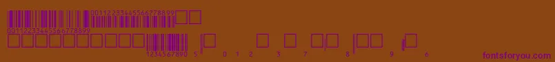 Шрифт V200009 – фиолетовые шрифты на коричневом фоне